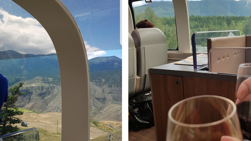 Photos from onboard Rocky Mountaineer provided by Nancy Christine Schmautz.