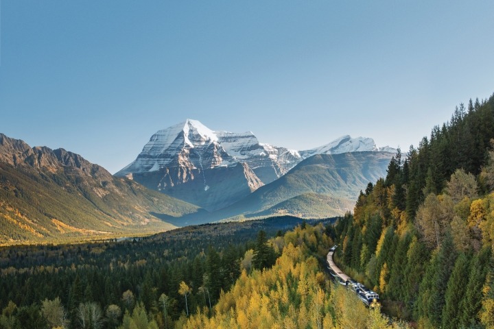 Train in Mount Robson.